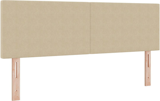 vidaXL Fabric Bed Headboard Green Gray 160x88cm