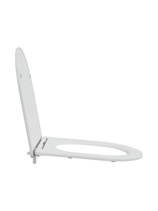 vidaXL Plastic Soft Close Toilet Seat White 36cm 42002369
