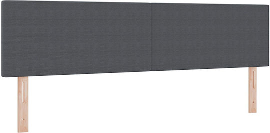 vidaXL Fabric Bed Headboard Dark Gray 180x88cm