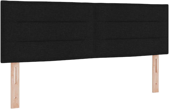 vidaXL Fabric Bed Headboard Black 80x40cm