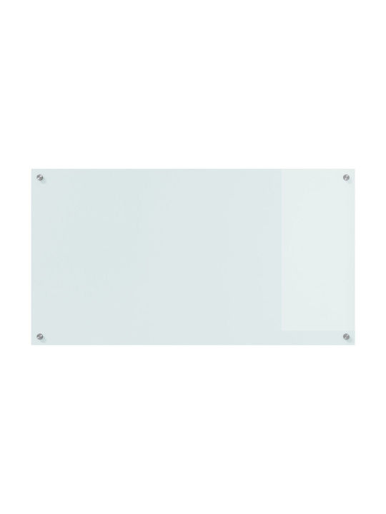 vidaXL Rectangular Kitchen Countertop Made of Glass in White Color 110x60x0.6cm 42001288