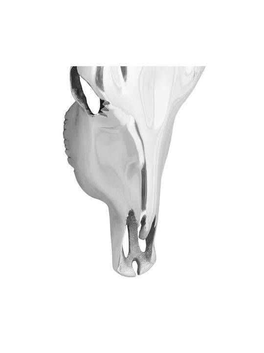 vidaXL Wall Decor Silver Made of Metal 53x13x34cm