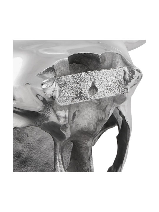 vidaXL Wall Decor Silver Made of Metal 53x13x34cm