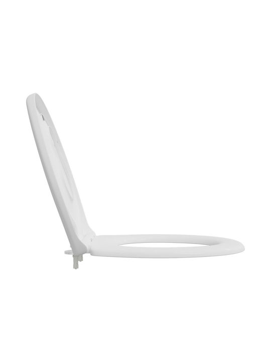 vidaXL Plastic Toilet Seat White 37.3cm 42002353