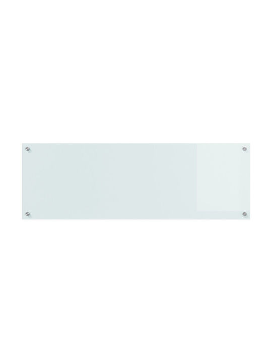 vidaXL Rectangular Kitchen Back made of Glass WHITE 120x40x0.6cm 42001289 1pcs