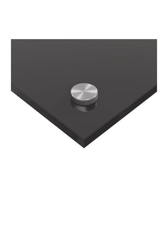 vidaXL Rectangular Kitchen Countertop Made of Glass Dark Gray 120x60x0.6cm 42001315
