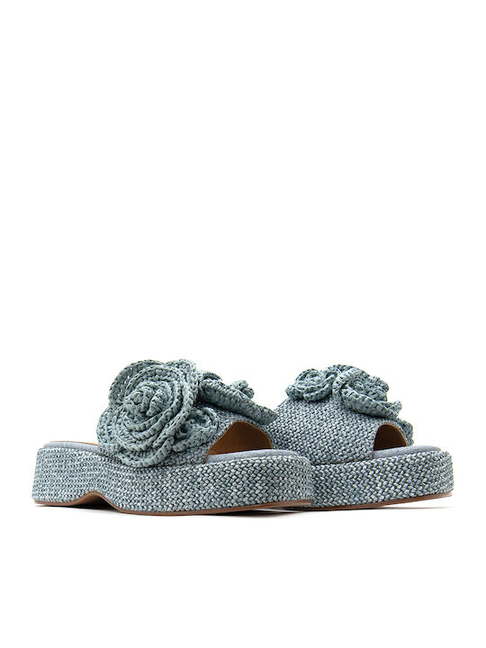 Γυναικεία Σανδάλια Flatforms Γαλάζιο