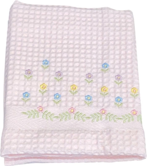 Klotsotiras Geschirrtuch aus 100% Baumwolle in Rosa Farbe Klotsotiras Geschirrtuch aus 100% Baumwolle in Rosa Farbe