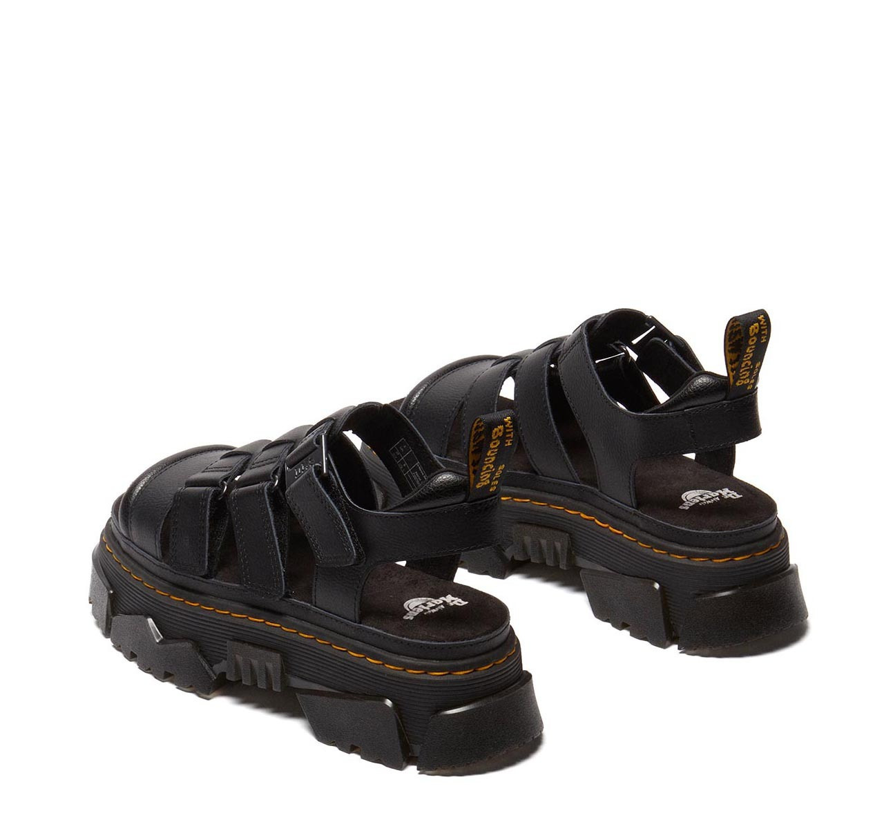 Dr. Martens Mattison Women's Flat Sandals in Black Color