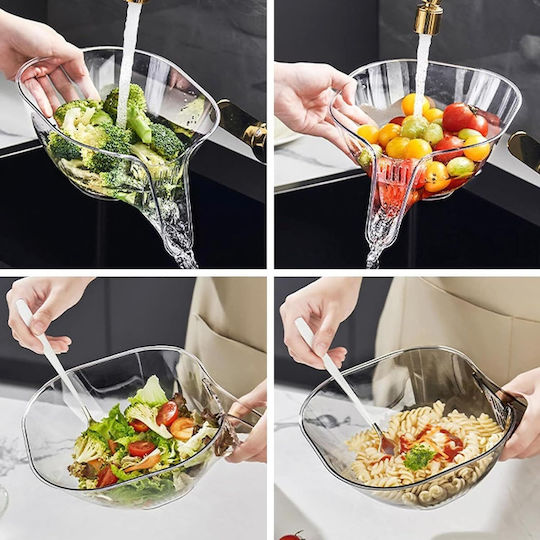 Goshies Drainage Bowl Funnel Strecurătoare pentru legume Plastic 3buc