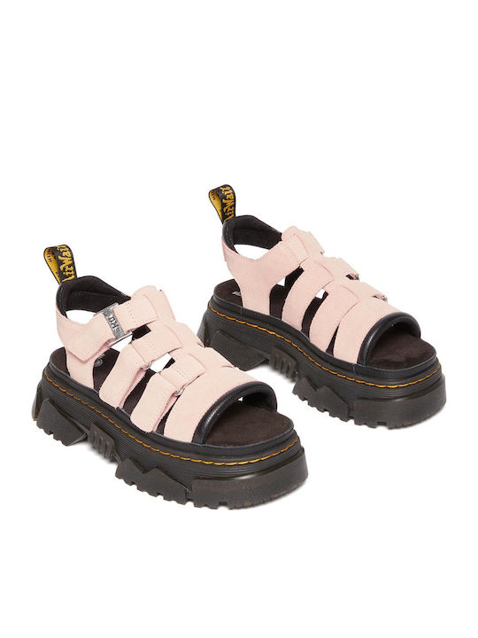 Mattison Flache Sandalen für Damen Gladiator in Rosa Farbe