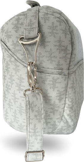 Beboulino Shoulder/Hand Diaper Bag Sandora Grey Snow 40x25cm.