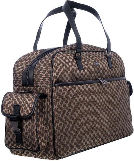 Karl Lagerfeld WEEKENDER Σακ Βουαγιάζ Μπεζ Υφασμάτινο