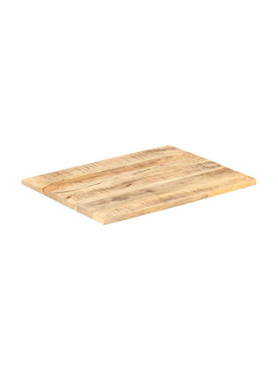 vidaXL Rectangular Table Surface made of Solid Wood 70x60cm 286021 1pcs