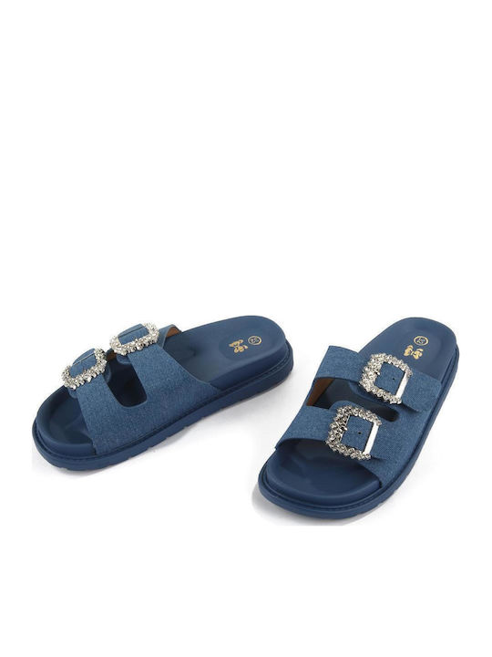 Kids' Slides Navy Blue