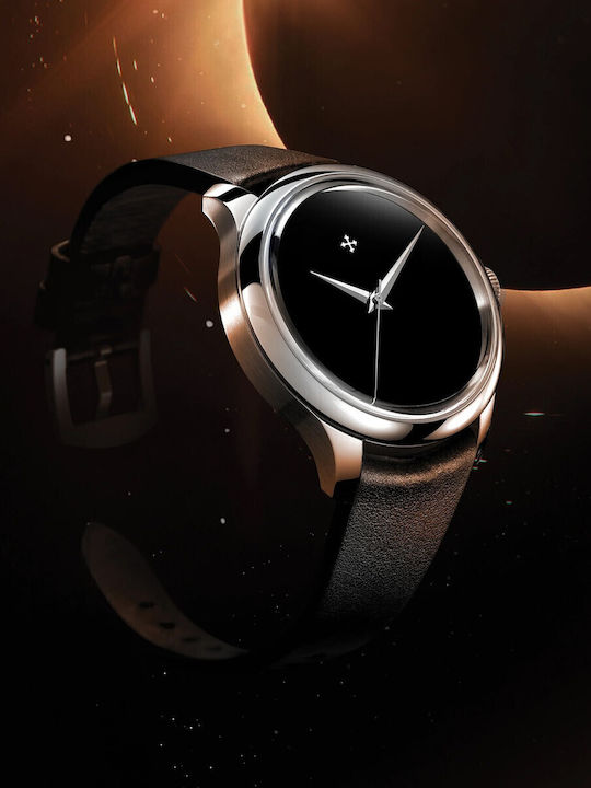 Venezianico Men's Watch Automatic with Black Leather Strap