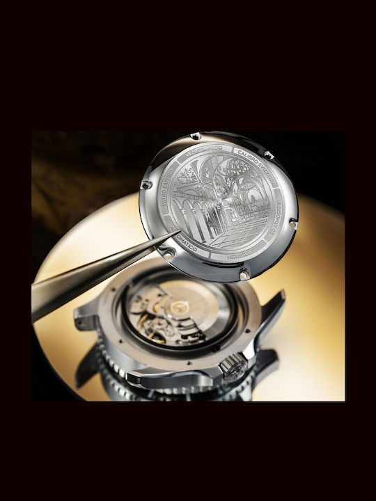 Venezianico Herrenuhr Automatisch mit Silber Metallarmband