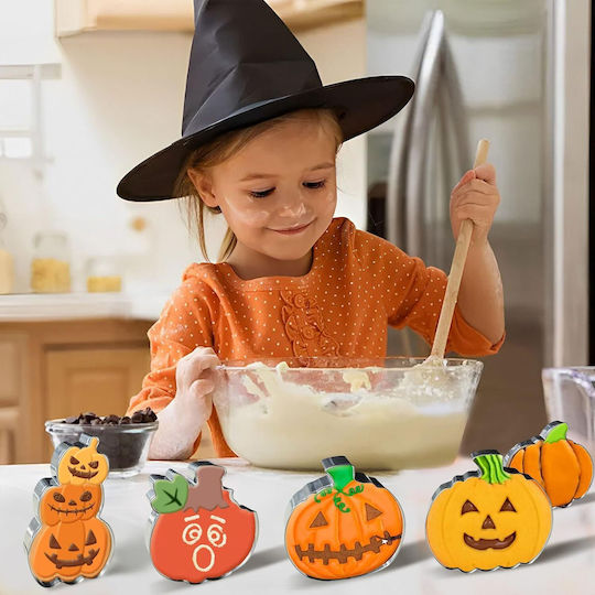 Set 9 Halloween Pumpkin-shaped Cookie Cutters