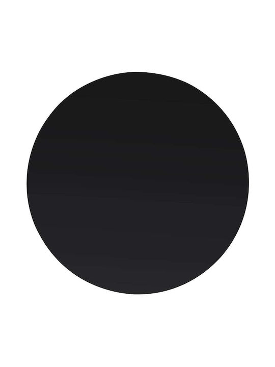 vidaXL Round Table Surface made of Glass in Black Color 60x60cm 244615 1pcs