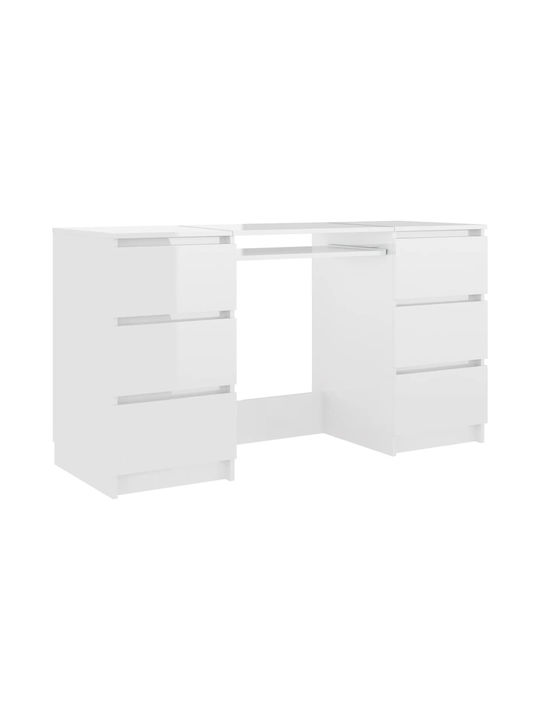 Birou Lemnos Alb 140x50x77cm