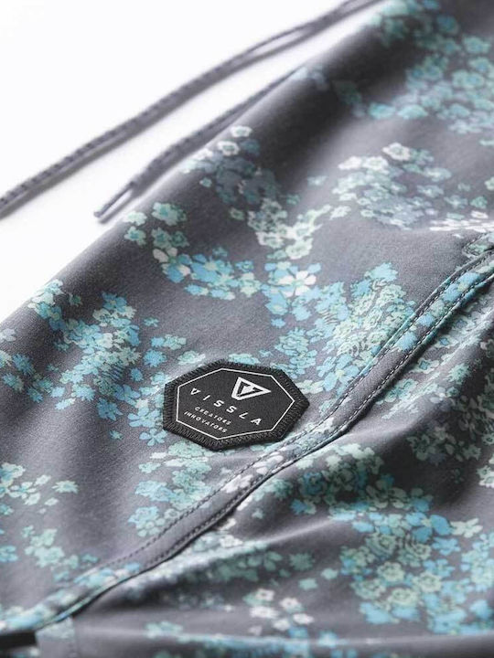Boardshort Ανδρικό Μαγιό Σορτς Graphite με Σχέδια