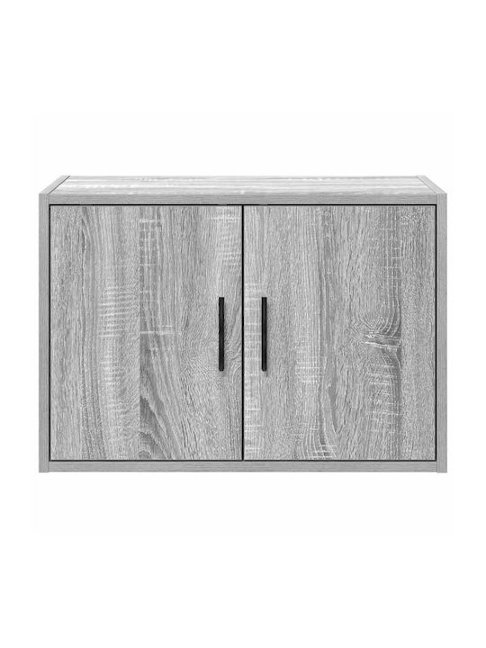 Wand Wohnzimmer Schrank aus Spanplatte Grau 60x30x41cm