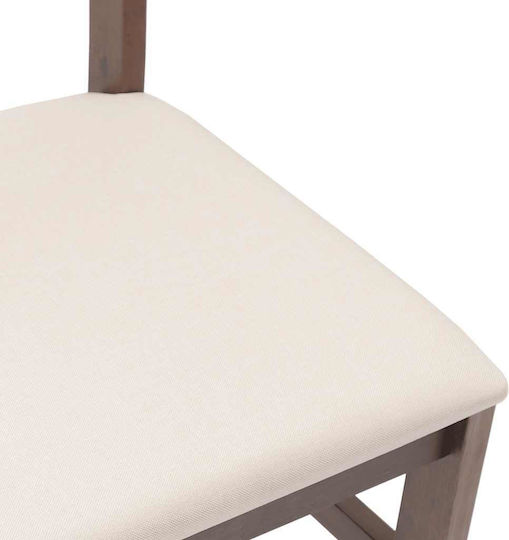 Dining Room Wooden Chair Coffee 40.5x49x84.5cm 2pcs