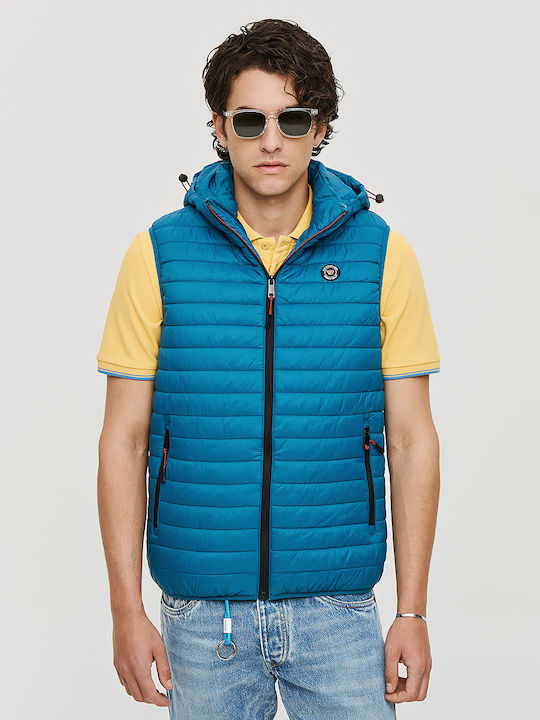 Sleeveless Jacket Petrol, Green