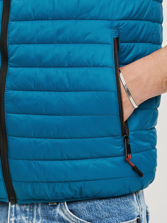Sleeveless Jacket Petrol, Green