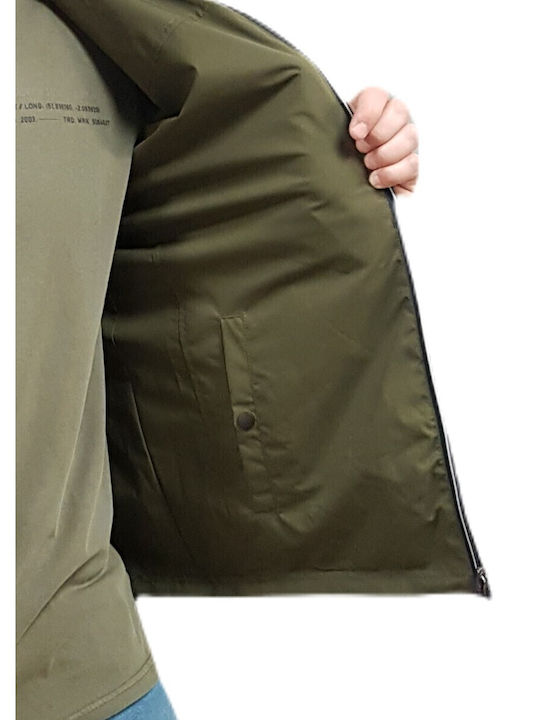 Jacket Windproof Olive/blue