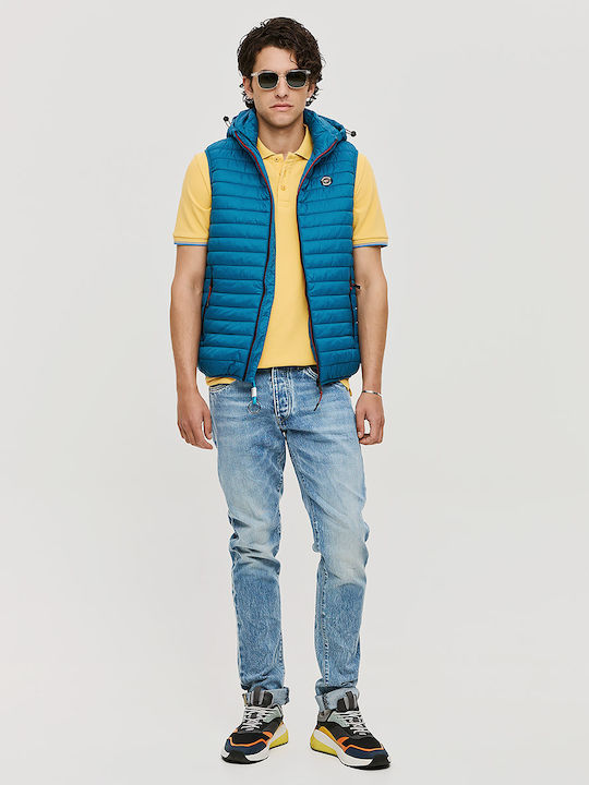 Sleeveless Jacket Petrol, Green