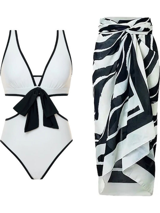 Ολόσωμο Μαγιό Animal Print Μαύρο