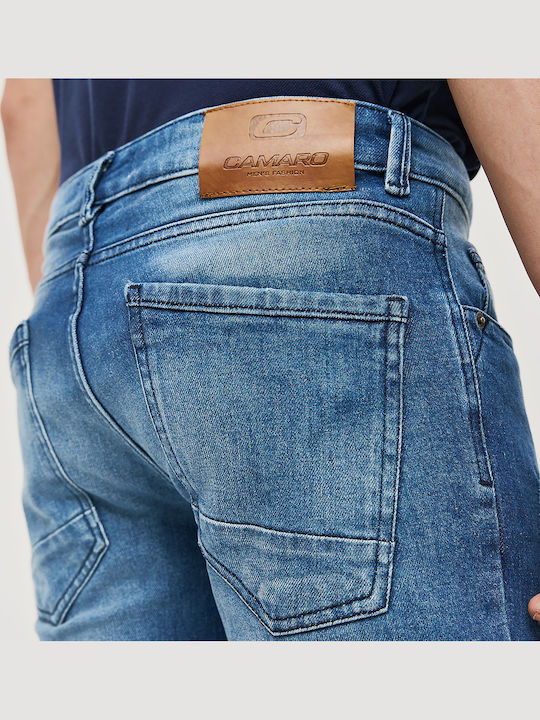 Herren Jeanshosen Elastisch Regular Fit Blau