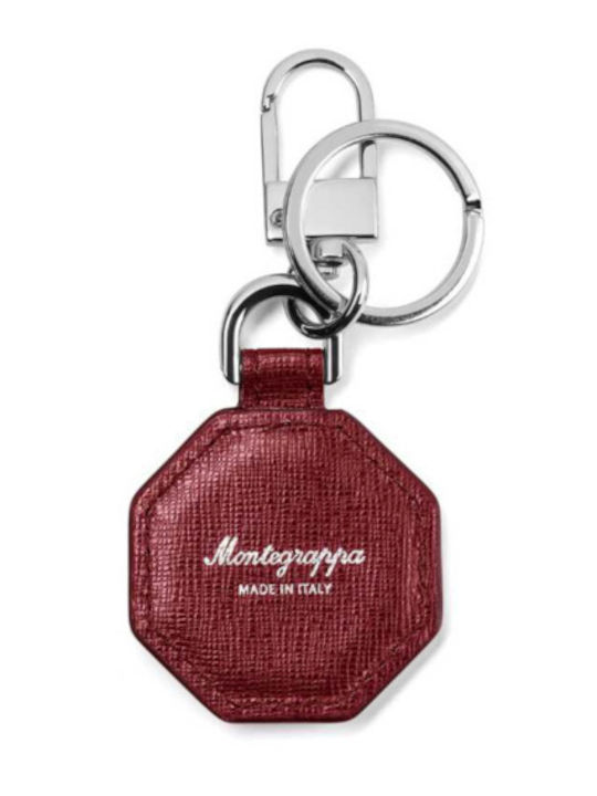 Montegrappa Otto Saffiano Δερματινη Κλειδοθηκη Μπορντο