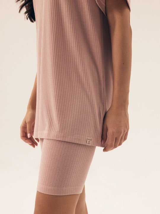 Henderson Sommer Damen Pyjama-Set Rosa