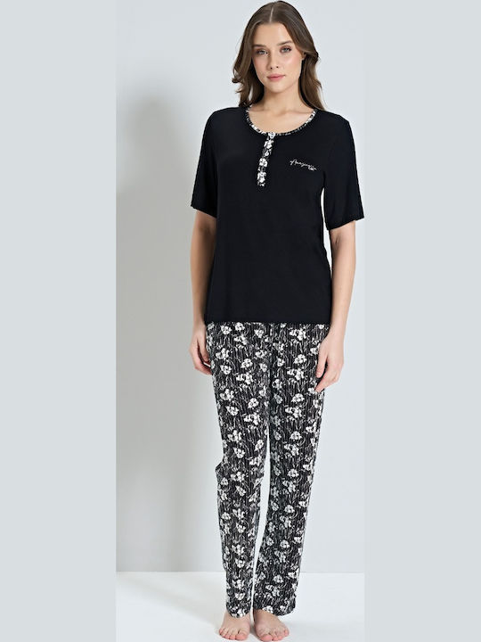 Pijadore Set Pijamale pentru Femei Black