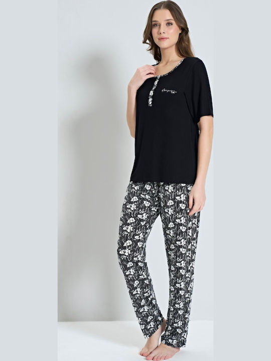 Pijadore Set Pijamale pentru Femei Black