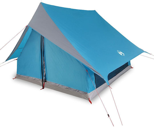 vidaXL Καλοκαιρινή Σκηνή Camping Μπλε για 5 Άτομα 315x286x185εκ.
