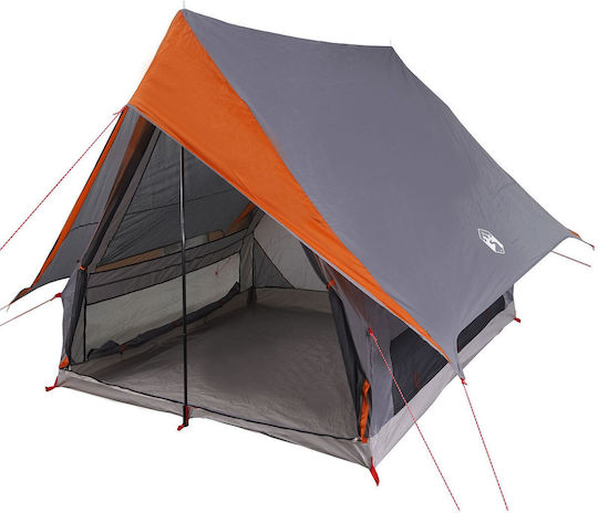 vidaXL Summer Camping Tent Grey for 3 People 315x286x184cm