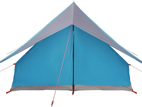 vidaXL Καλοκαιρινή Σκηνή Camping Μπλε για 7 Άτομα 315x286x200εκ.
