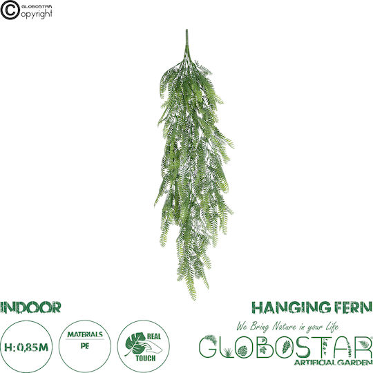 Plantă Artificială Decorativă Fern Green 85cm în cutie GloboStar