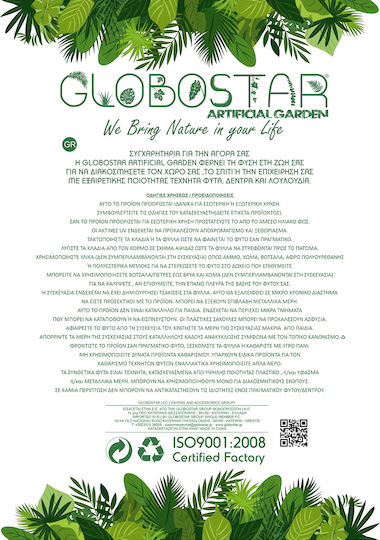 Globostar? Artificial Garden Succulent Echeveria 20980 Διακοσμητικό Φυτό Παχύφυτο Εχεβέρια Υ7.5cm