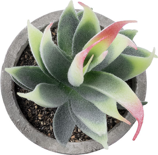 Globostar Künstliche Garten Sukkulente Aloe 21009 Dekorative Pflanze Sukkulente Aloe H14cm