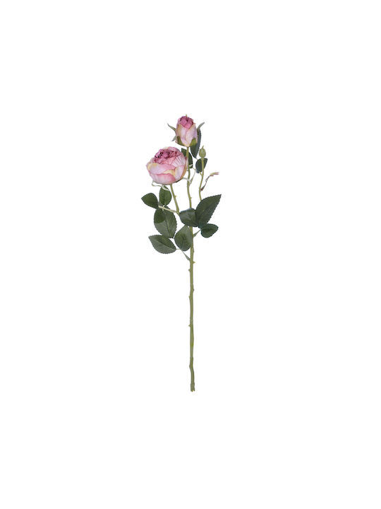 Dekorative künstliche Blume Rose Rosa 55cm GloboStar