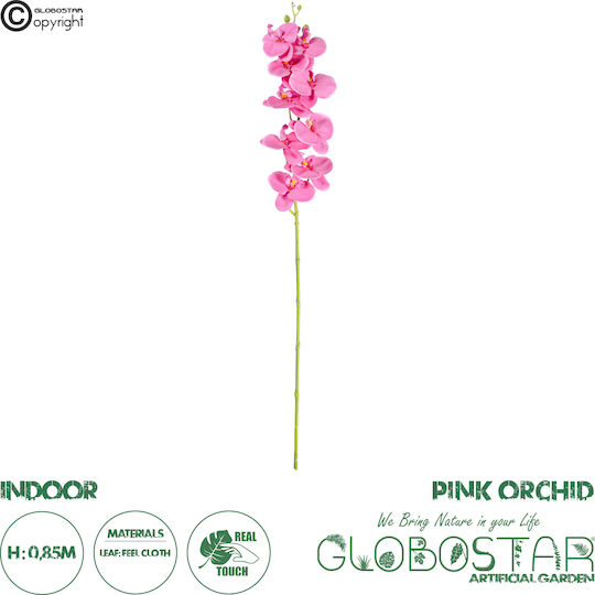 Dekorative künstliche Blume Orchidee Rosa 85cm GloboStar