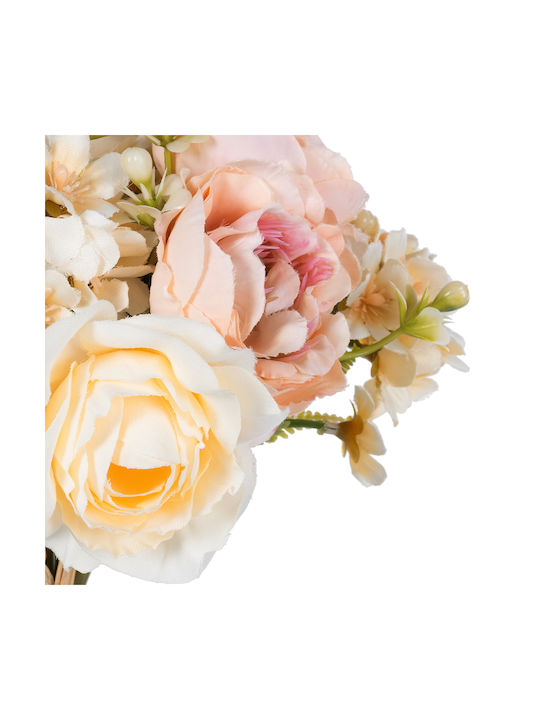 Букет от изкуствени цветя Peony Multicolour 26см GloboStar