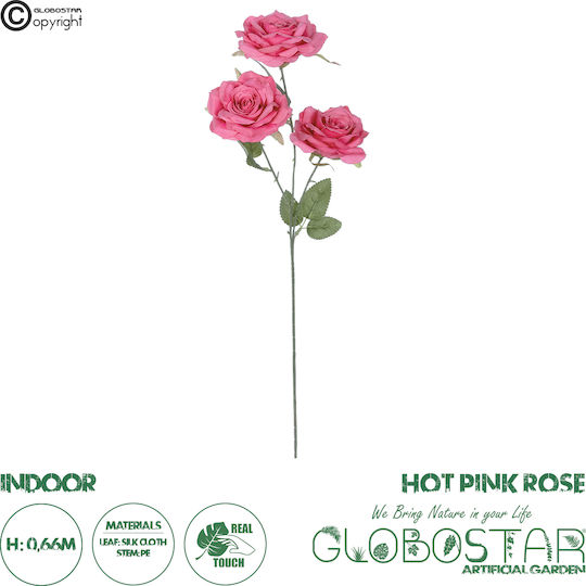 Τριαντάφυλλο Ροζ 85cm GloboStar