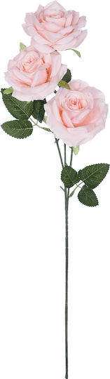 Dekorative künstliche Blume Rose Rosa 66cm GloboStar