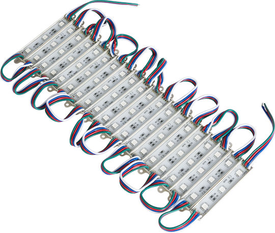 GloboStar LED Module 12V 0.8W RGB 20τμχ 73706