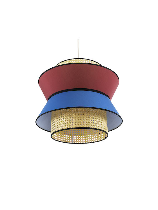 GloboStar Saige Κρεμαστό Φωτιστικό Μπεζ Boho Πλέγμα με Ντουί E27 50x43εκ.